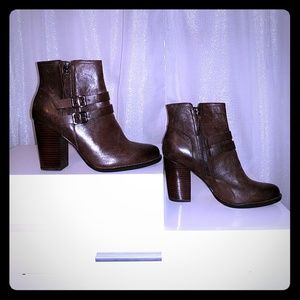 G.I.L.I. Leather Ankle Boots With Buckles- Addison